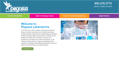 Desktop Screenshot of pegasuslabs.com